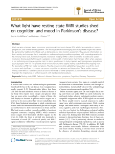 What light have resting state fMRI studies shed on cognition and