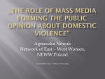 The role of mass media forming the public opinion about domestic