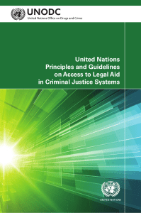 United Nations Principles and Guidelines on Access to Legal Aid in