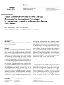 Tissue Microenvironments Define and Get Reinforced by