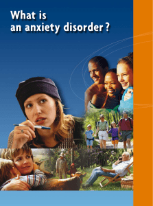 What is an anxiety disorder