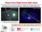 News from high-mass twin stars