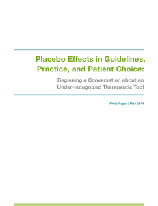 Placebo Effects in Guidelines, Practice, and Patient Choice: