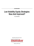 Low Volatility Equity Strategies: New And Improved?