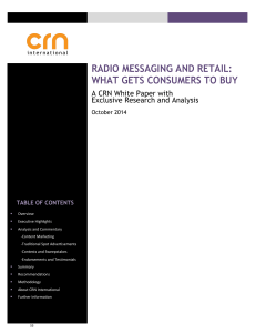 radio messaging and retail: what gets