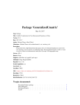 Package `GeneralizedUmatrix`