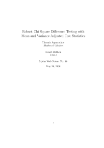 Robust Chi Square Difference Testing with Mean and