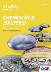 OCR AS Level Chemistry B (Salters) H033