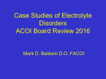 Case Studies of Electrolyte Disorders
