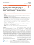 Bronchoscopic balloon dilatation for tuberculosis