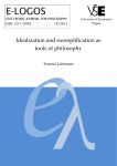 Idealization and exemplification as tools of philosophy