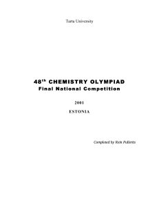 48th CHEMISTRY OLYMPIAD CHEMISTRY