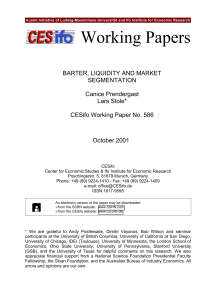 Working Papers - CESifo Group Munich