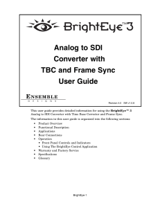 BrightEye 3 Manual 4.0