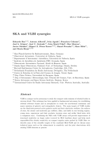 SKA and VLBI synergies