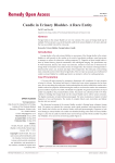 Candle in Urinary Bladder- A Rare Entity