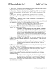 ACT English Diagnostic Test 1 pages 26-27