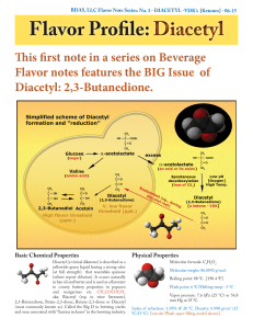 2,3-Butanedione. - Brewing and Distilling Analytical Services
