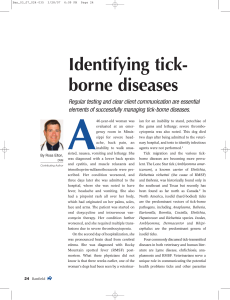 Identifying tick- borne diseases