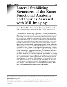 Lateral Stabilizing Structures of the Knee: Functional Anatomy and