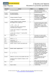 quarks and leptons - answers to practice questions