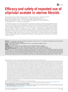 Efficacy and safety of repeated use of ulipristal acetate in uterine