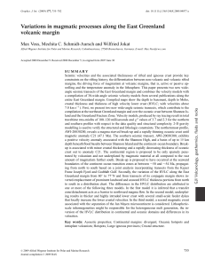 Variations in magmatic processes along the East Greenland