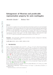 Enlargement of filtration and predictable representation property for
