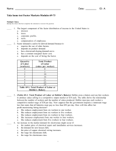 Factor Market Take Home Questions