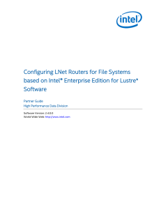 Configuring LNet Routers for File Systems based on Intel