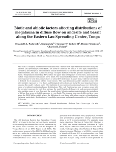 Biotic and abiotic factors affecting distributions of megafauna in