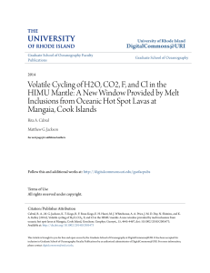 Volatile Cycling of H2O, CO2, F, and Cl in the HIMU Mantle: A New