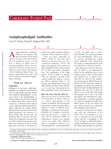Antiphospholipid Antibodies
