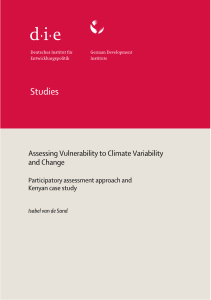 Assessing Vulnerability to Climate Variability and Change