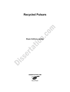 Recycled Pulsars