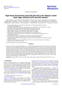 High-mass star-forming cloud G0.38+0.04 in the Galactic center dust