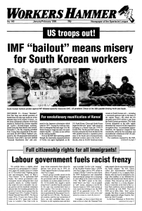 IMF "bailout" means misery for South Korean workers `.
