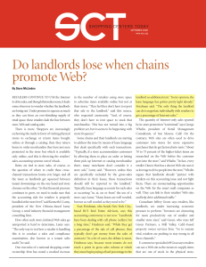 Do landlords lose when chains promote Web?