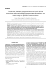 Correlation between preoperative serum levels of five biomarkers