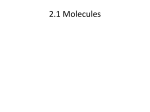 2.1 Molecules - Peoria Public Schools