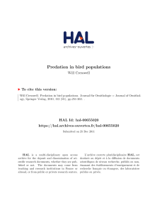 Predation in bird populations