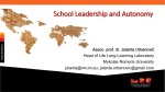 School Leadership and Autonomy