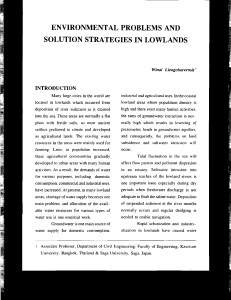 environmental problems and solution strategies in lowlands