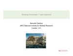 Modeling homeostatic T cells responses Benedict Seddon MRC