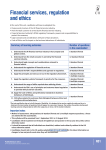 Financial services, regulation and ethics