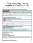 International Trained-PharmD (ITPD