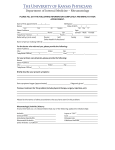 New Patient Form - The University of Kansas Health System