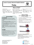 Prevent ticks - Lorain County General Health District