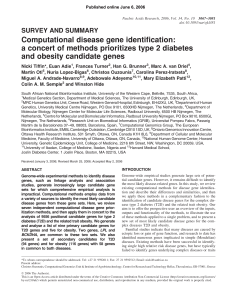 Computational disease gene identification