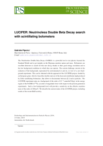 LUCIFER: Neutrinoless Double Beta Decay search with scintillating